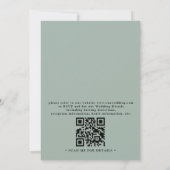 Ethereal Sunset Rustic Elegant QR Code Wedding Kaart (Achterkant)