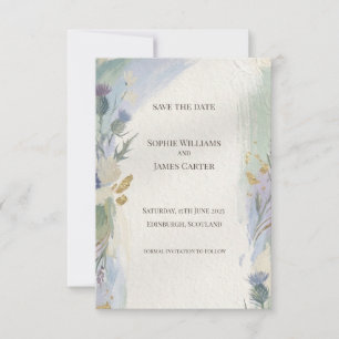 Ethereal Thistle Save the Date Kaart