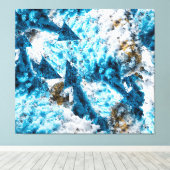 Ethereal Velocity: Geometric Cloud & Arrow Fusion Canvas Afdruk (Insitu (Houten vloer))