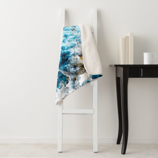 Ethereal Velocity: Geometric Cloud & Arrow Fusion Sherpa Deken (In situ)