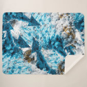 Ethereal Velocity: Geometric Cloud & Arrow Fusion Sherpa Deken (Voorkant (horizontaal))