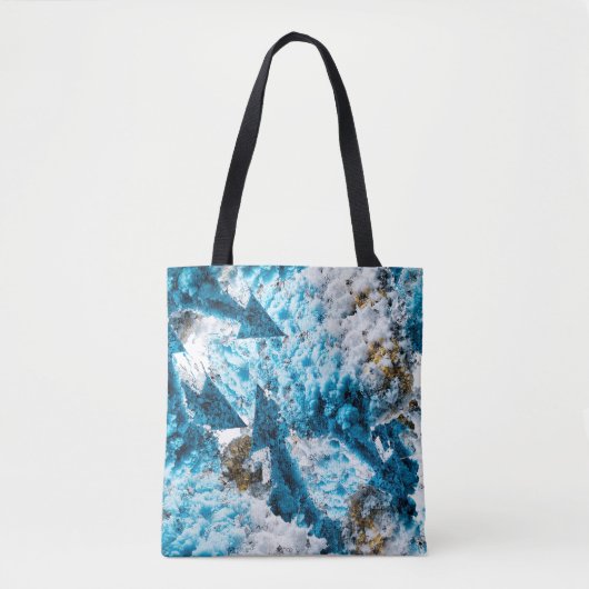 Ethereal Velocity: Geometric Cloud & Arrow Fusion Tote Bag (Voorkant)