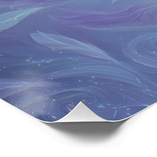 Ethereal Violet Dancer in Dream Motion Perfect Poster (Hoek)