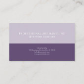 Ethereal Violet Gold Grass Winter Landscape Serene Visitekaartje (Achterkant)