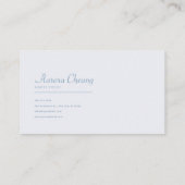 Ethereal Violet Lake Gold Frame Serene Landscape Visitekaartje (Achterkant)