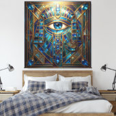Ethereal Vision – Beyond Reality29 Canvas Afdruk (Insitu (Slaapkamer))