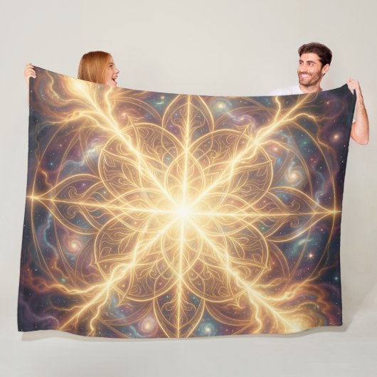 Ethereal Vision – Beyond Reality36 Fleece Deken (In situ)