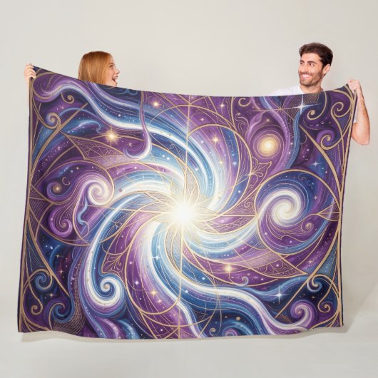 Ethereal Vision – Beyond Reality38 Fleece Deken (In situ)