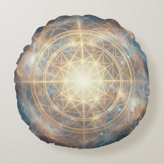 Ethereal Vision – Beyond Reality. Rond Kussen (Voorkant)