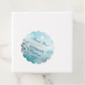 Ethereal Watercolor Baptism Bedankjes Labels (In situ)