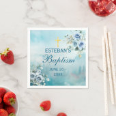 Ethereal Watercolor Nature Baptism Decor Servet (Insitu)