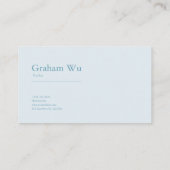 Ethereal White Rose Floral and Misty Pine Forest Visitekaartje (Achterkant)