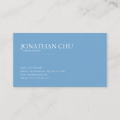 Ethereal White Rose Floral and Snowy Mountain Moon Visitekaartje (Achterkant)