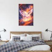 Ethereal Winged Unicorn of Light  | ManJiangHong F Canvas Afdruk (Insitu (Slaapkamer))