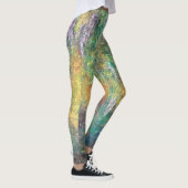 Ethereal Wisteria: The Koi's Golden Dream Leggings (Rechts)