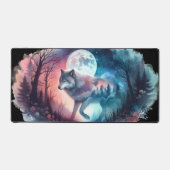 Ethereal Wolf in Moonlit Dual Realms Bureaumat (Voorkant)