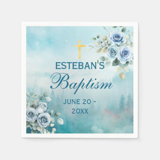 Ethereale Aquarel Natuur Doop Decoratie Servet