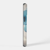 Ethereale Blauwe Bloem iPhone 15 Case (Rechterkant)