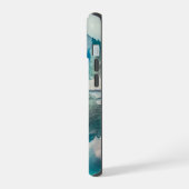 Ethereale Blauwe Bloem iPhone 15 Case (Linkerkant)