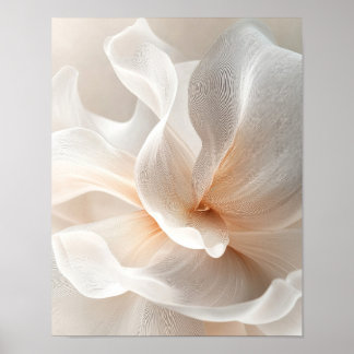 Ethereale bloem in zacht licht portret #2 poster
