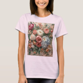 Ethereale Bloesem Harmonie: Zachte Pastel Couture  T-shirt