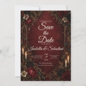 Ethereale Hemelse Gotische Bruiloft Save The Date (Voorkant)