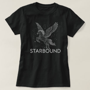 Ethereale Hemelse Pegasus - "Sterrengebonden" Kosm T-shirt