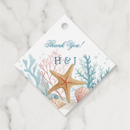 Ethereale Kustromantiek Bruiloft Bedankjes Labels