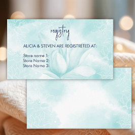 Ethereale Magnolia Bloem, Register  Informatiekaartje