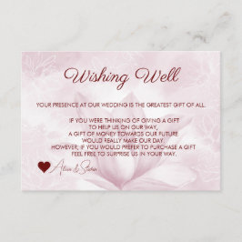 Ethereale Magnolia Bloem, Wensput Informatiekaartje