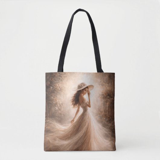 Ethereale Slavische Waternimf Tote Bag Boho (Voorkant)
