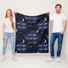 Ethereale Stille Nacht Heilige Nacht Hemelse Kerst Fleece Deken