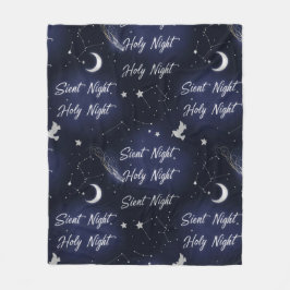 Ethereale Stille Nacht Heilige Nacht Hemelse Kerst Fleece Deken