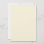 Ethereale Taupe Olijfblad Bruiloft Kaart (Achterkant)