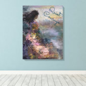 Ethereale Vrouw Inspirerende Pastel Impressionist Canvas Afdruk (Insitu (Houten vloer))