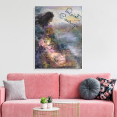 Ethereale Vrouw Inspirerende Pastel Impressionist Canvas Afdruk (Insitu (Woonkamer))