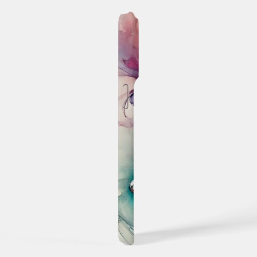 Ethereale Waterverfkat iPhone Hoesje (Rechterkant)