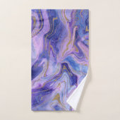 Ethereale Watte Candy Marmer Waterverf Fantasie Bad Handdoek (Handdoek)