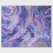 Ethereale Watte Candy Marmer Waterverf Fantasie Cadeaupapier (Vlak)