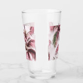 Ethereales Rosé-Palmenmuster Glas (Rechts)