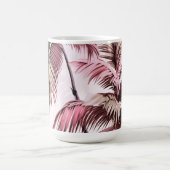 Ethereales Rosé-Palmenmuster Koffiemok (Center)
