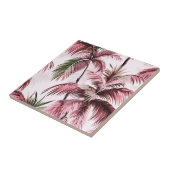 Ethereales Rosé-Palmenmuster Tegeltje (Zijkant)