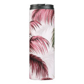 Ethereales Rosé-Palmenmuster Thermosbeker (Achterkant)