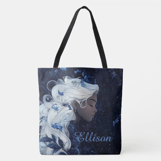 Ethereally Blue Tote Bag (Voorkant)
