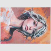 Ethereel Abstracte Vrouw Decoupage Tissuepapier (Voorkant)