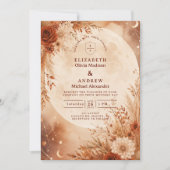 Ethereel Boho-herfstbruiloft Kaart (Voorkant)