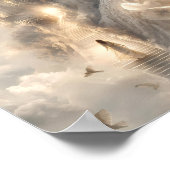 Ethereel Kasteel van Licht Fantasie Poster (Hoek)