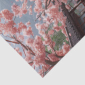 Ethereel Sakura-heiligdom Japanse Koi-stroom Tissuepapier (Detail)