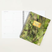 Etheregroen zwarte gouden Abstracte inkt Planner (Display)