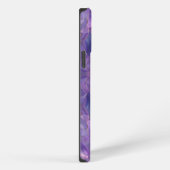 Etherele Amethist Stroom Elegante Abstract Paarse iPhone Hoesje (Rechterkant)